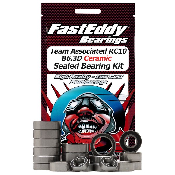 Fast Eddy Team Associated RC10 B6.3D Ceramic Sealed Bearing Ki