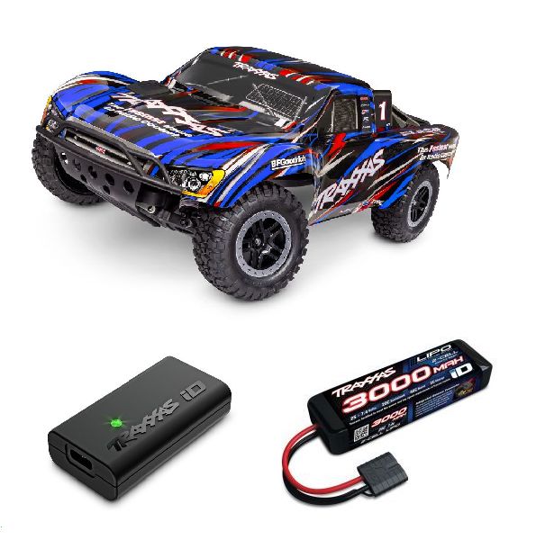 Traxxas 1/10 Slash BL-2S HD 2wd RTR - Blue w/ Charger & Battery