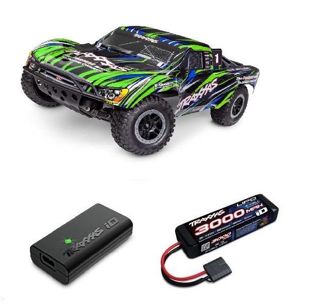 Traxxas 1/10 Slash BL-2S HD 2wd RTR - Green w/ Charger & Battery