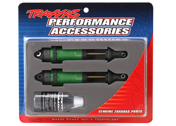 Traxxas Shocks, GTR xx-long green-anodized fully assembled (2)