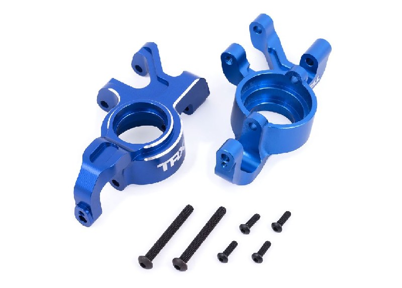 Traxxas Steering Blocks 6061-T6 Aluminum (Blue) Left & Right