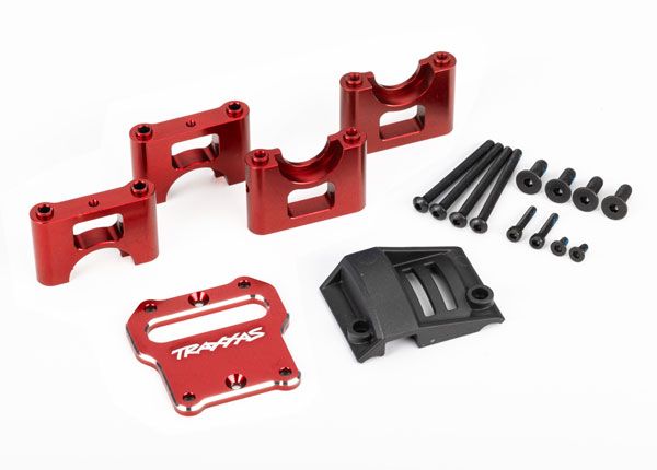 Traxxas Mount, Center Differential Carrier, Aluminum (Red)
