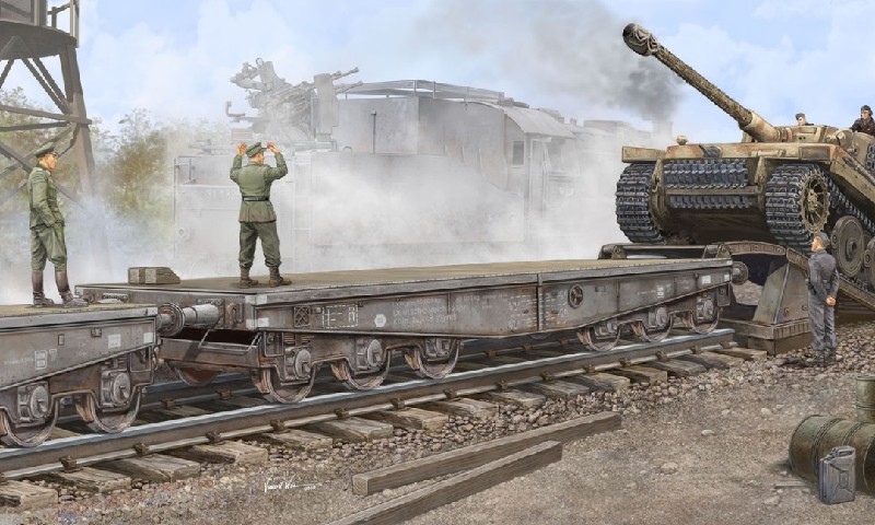 Trumpeter 1/35 Schwere Plattformwagen Type SSyms 80