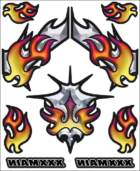 XXX Main Racing Chromal Blaze Internal Graphic