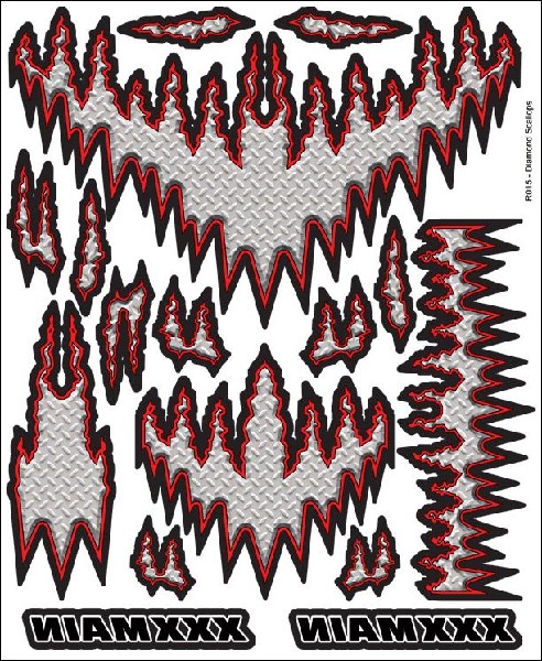 XXX Main Racing Diamond Scallops Internal Graphic